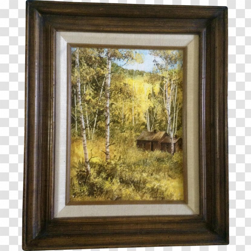 Oil Painting Still Life Canvas - Watercolor Frame Transparent PNG