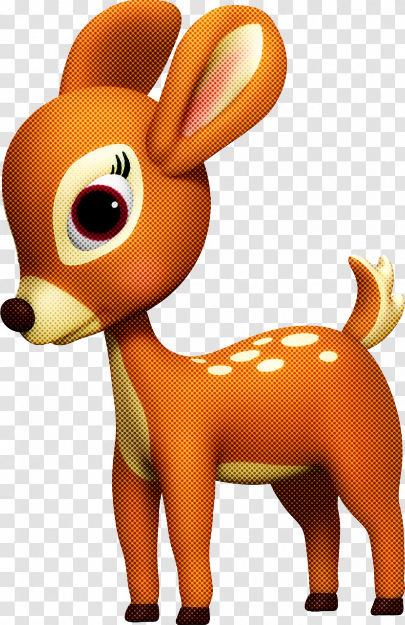 Cartoon Deer Animation Animal Figure Fawn - Snout - Toy Transparent PNG