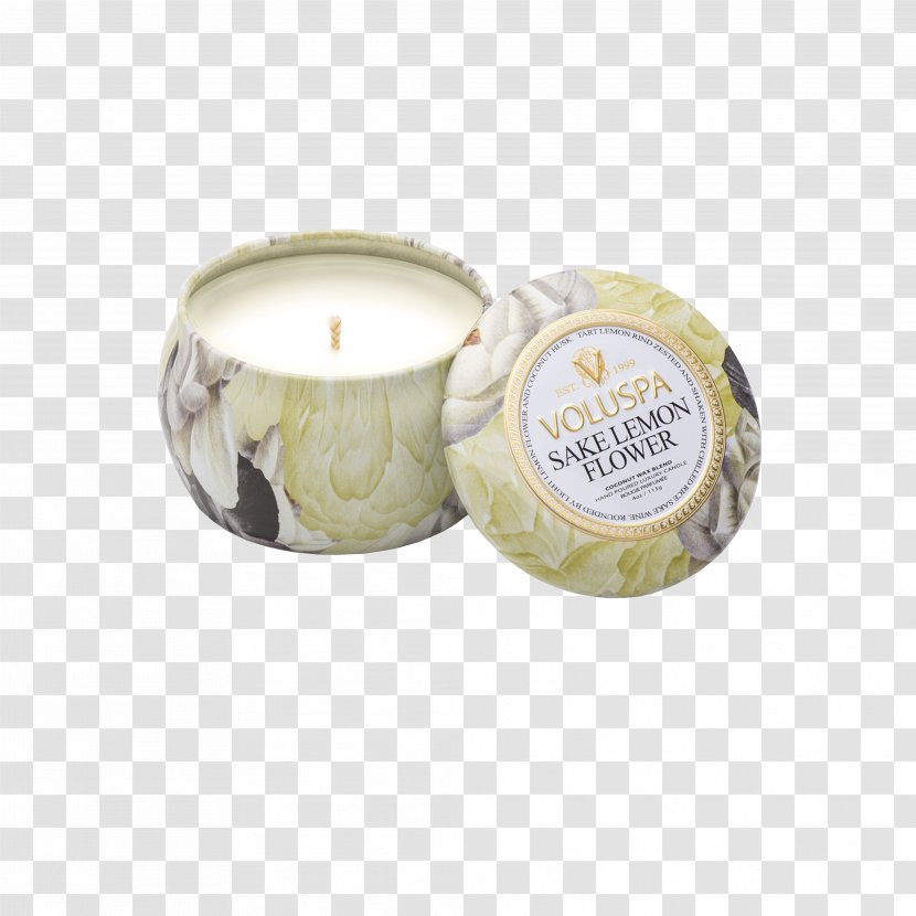 Lemon Candle Sake VOLUSPA Flower - Citrus Transparent PNG