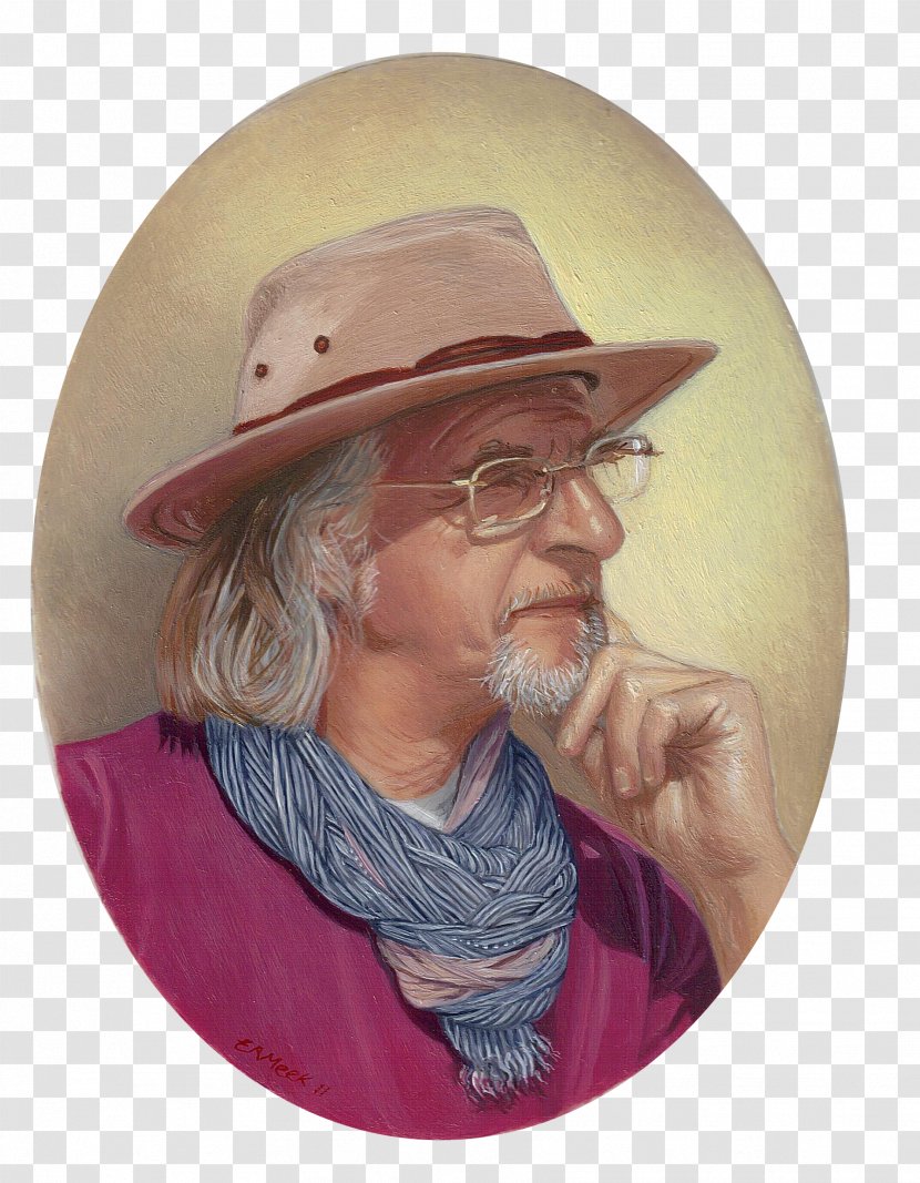 Cowboy Hat Portrait Miniature Artist Moustache Transparent PNG