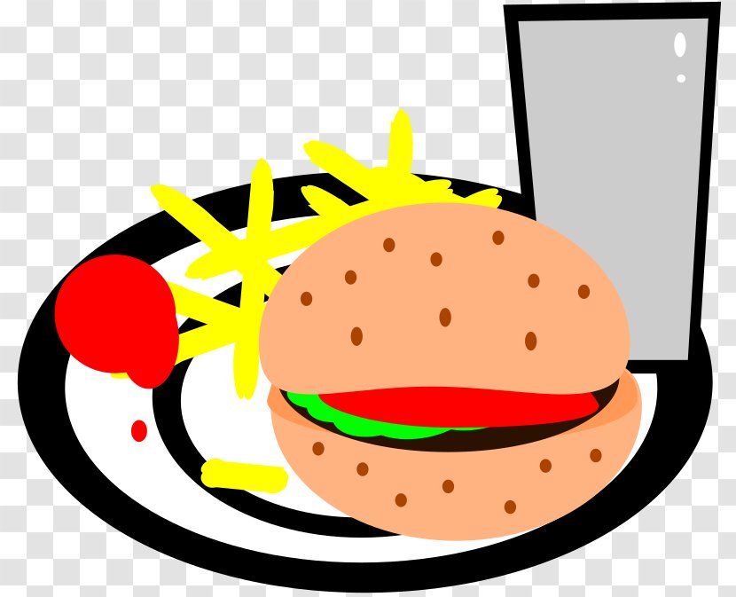 Hamburger Hot Dog Soft Drink French Fries Cheeseburger - Fast Food - Typical Cliparts Transparent PNG