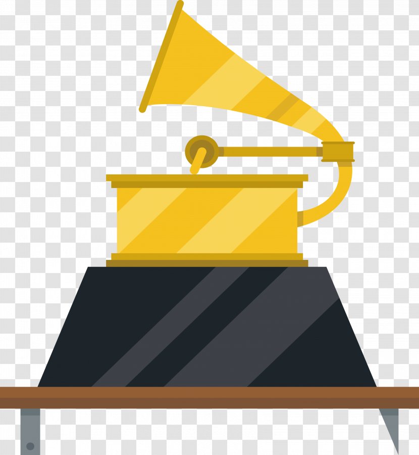 Trophy Yellow Illustration - Gold - Golden Speaker Player Transparent PNG