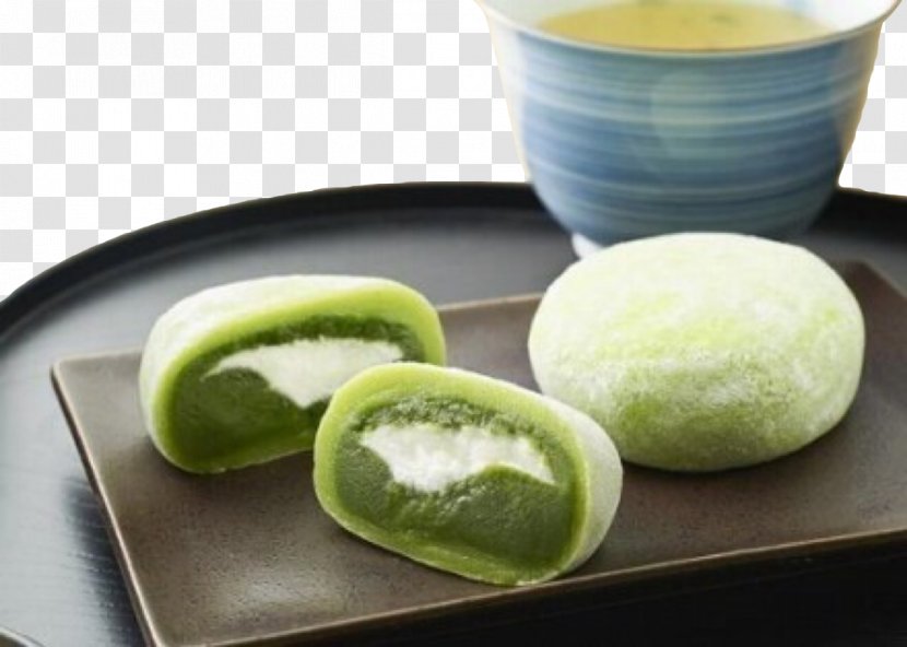 Green Tea Matcha Cream Daifuku - Rice Transparent PNG