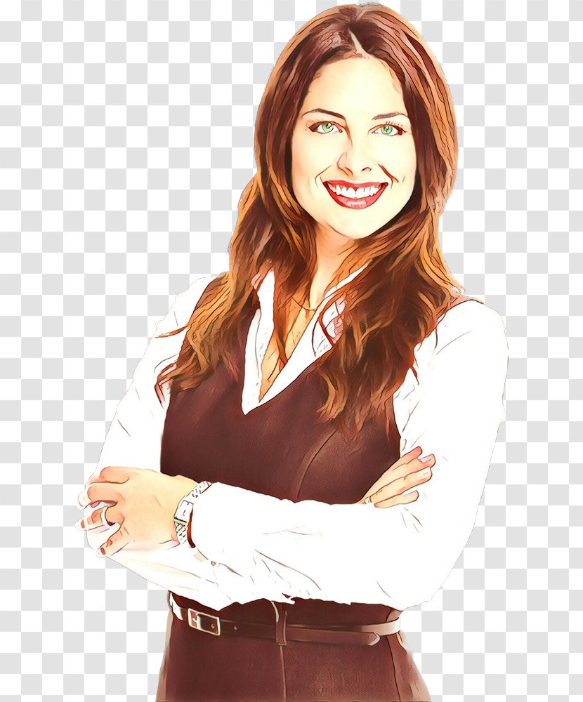 Facial Expression Beauty Smile Gesture Lip - Brown Hair Long Transparent PNG