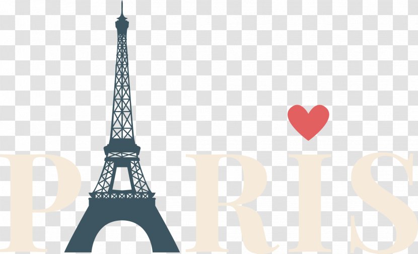 Eiffel Tower Silhouette Clip Art - Paris Love Transparent PNG