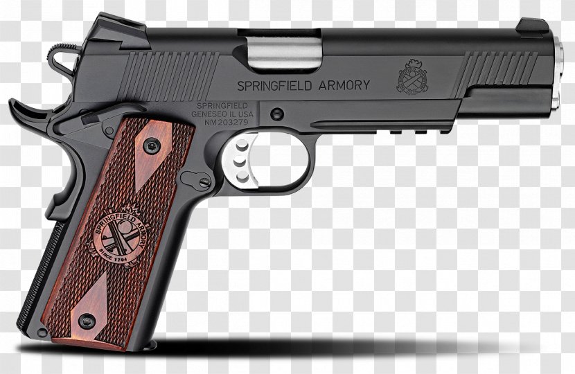 Springfield Armory M1911 Pistol .45 ACP HS2000 Automatic Colt - Gun Accessory - Handgun Transparent PNG