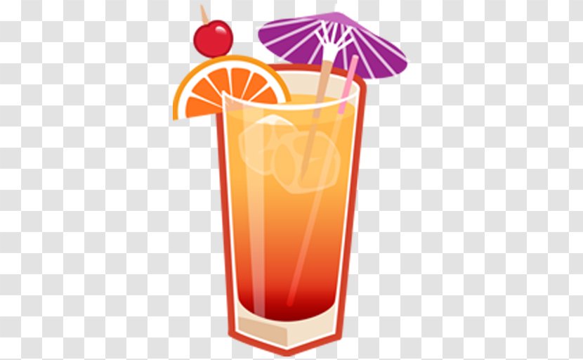 Tequila Sunrise Cocktail Negroni Martini - Cartoon Transparent PNG