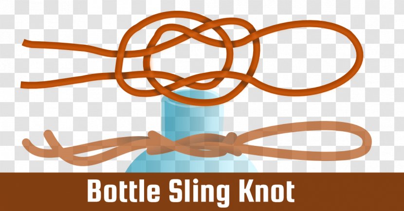 Bottle Sling Fiador Knot Hackamore Gordian - Rope Transparent PNG