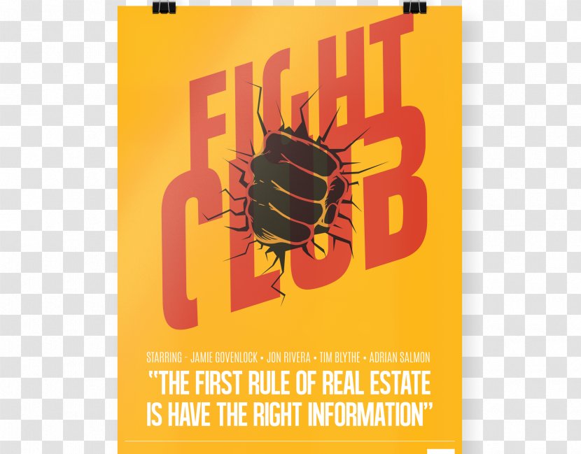 Poster Graphic Design T-shirt - Fight Club Transparent PNG