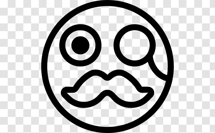 Emoticon Smiley Face Moustache - Man - Gentleman Transparent PNG