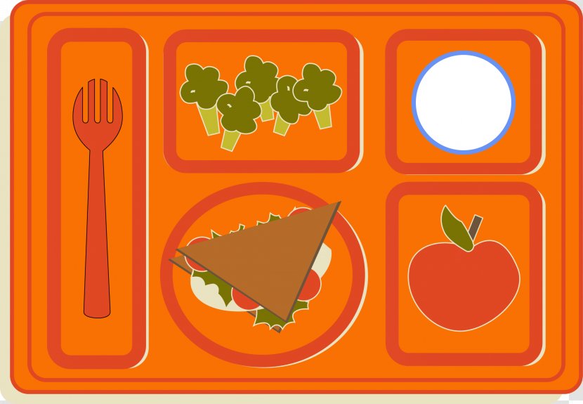 Lunch Tray Cafeteria Clip Art - Calfresh Cliparts Transparent PNG