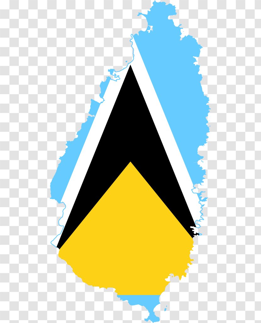Flag Of Saint Lucia Geography National Map - Wing Transparent PNG