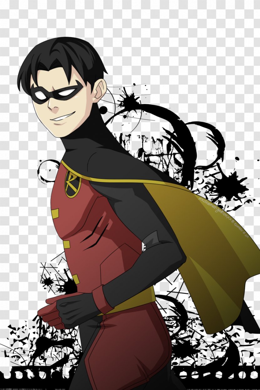 Robin Jason Todd Nightwing Character Drawing - Heart Transparent PNG