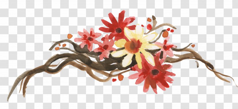 Visual Arts Watercolour Flowers Autumn Watercolor Painting Clip Art - Drawing Plant Transparent PNG