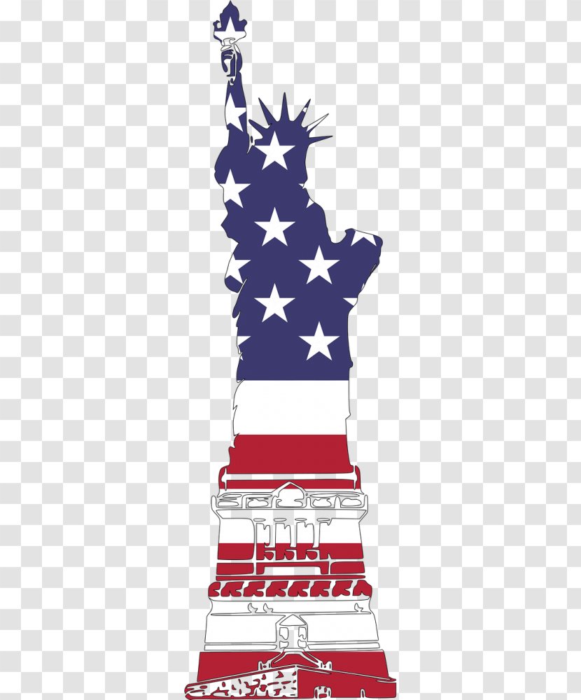 Statue Of Liberty Clip Art Image Independence Day Vector Graphics - Christmas Tree Transparent PNG