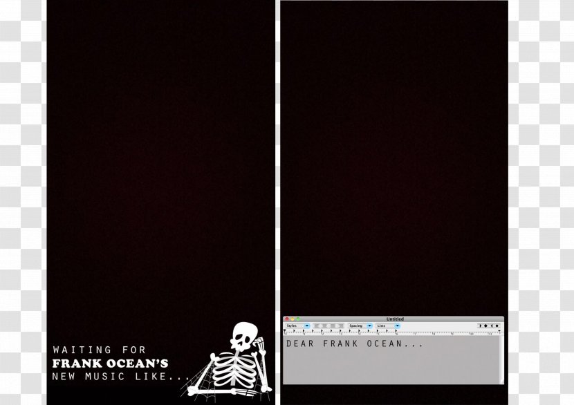 Brand Black M Font - Frank Ocean Transparent PNG