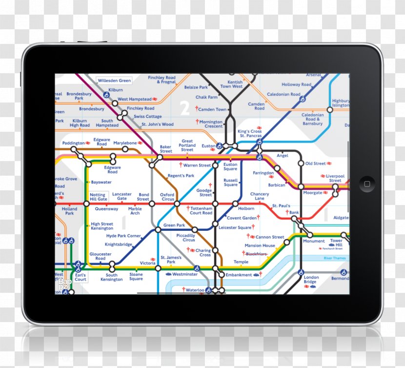 London Underground Tube Map Docklands Light Railway Transparent PNG