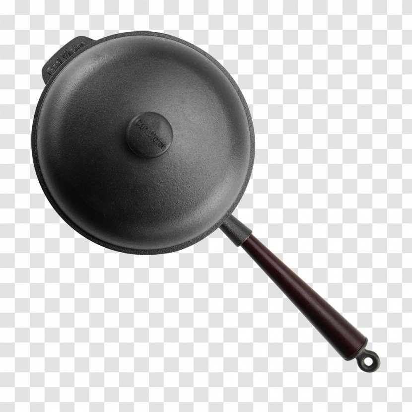 Cast Iron Frying Pan Wood Polytetrafluoroethylene Induction Cooking - Munkpanna Transparent PNG