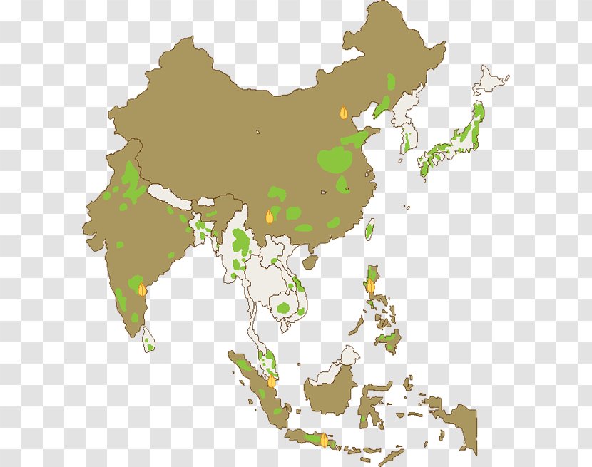 Asia-Pacific World Map - Asia Transparent PNG