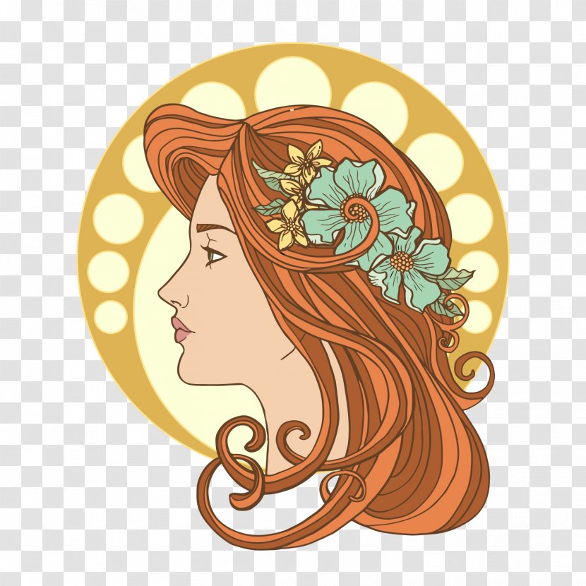 Face Icon - Woman - Beautiful Vector Transparent PNG