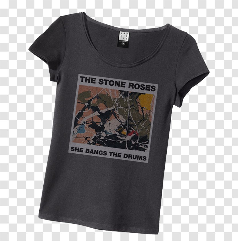T-shirt She Bangs The Drums Stone Roses Album - Cover Version Transparent PNG