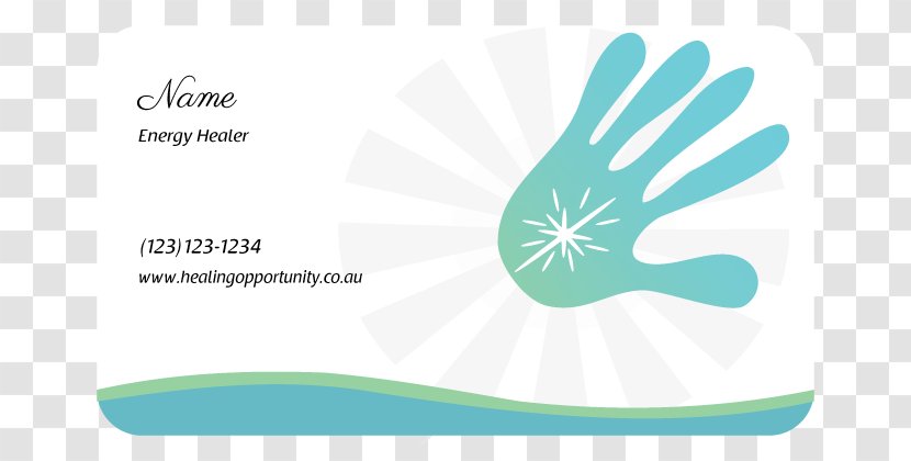 Thumb Logo Brand Medical Glove - Elegant Business Card Design Transparent PNG