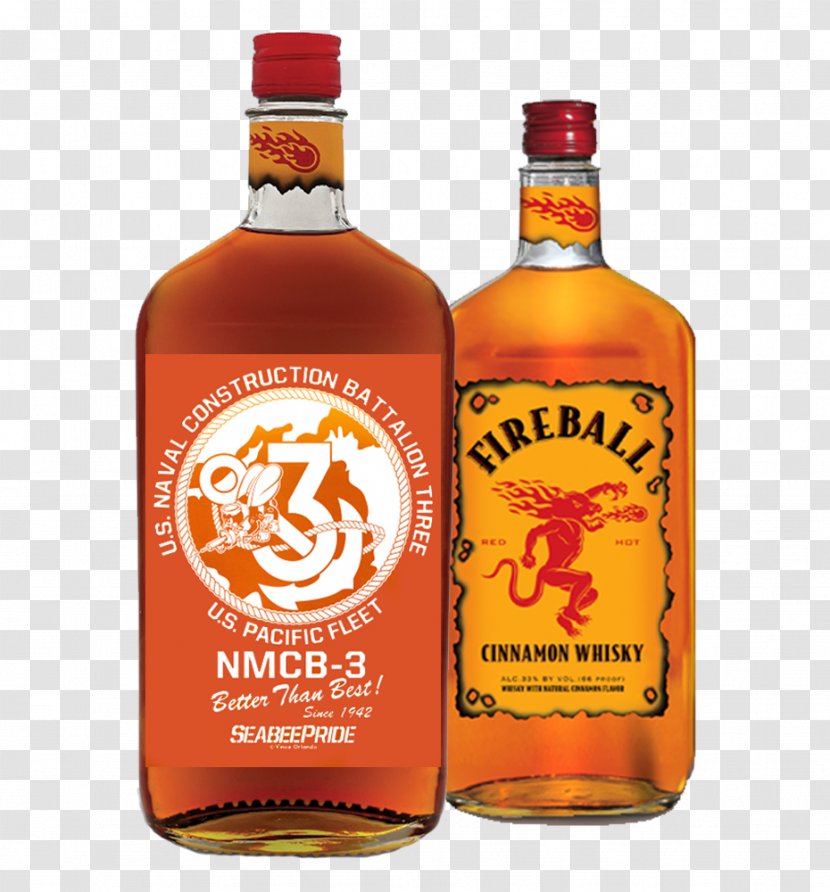 Fireball Cinnamon Whisky Whiskey Liquor Sinfire Cocktail - Rye Transparent PNG