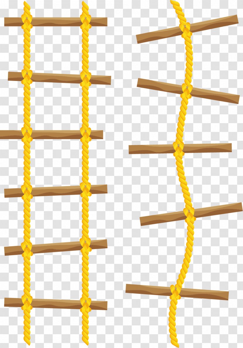 Yellow Ladder Line - Light Straight Transparent PNG