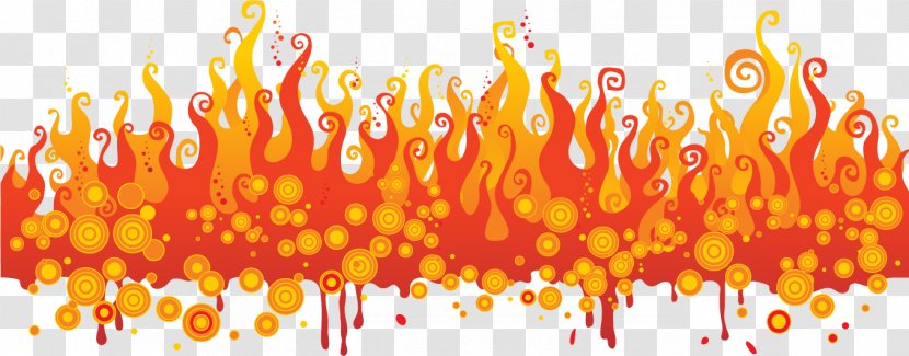 Flame Colored Fire Clip Art - Royaltyfree - Vector Painted Flames Transparent PNG