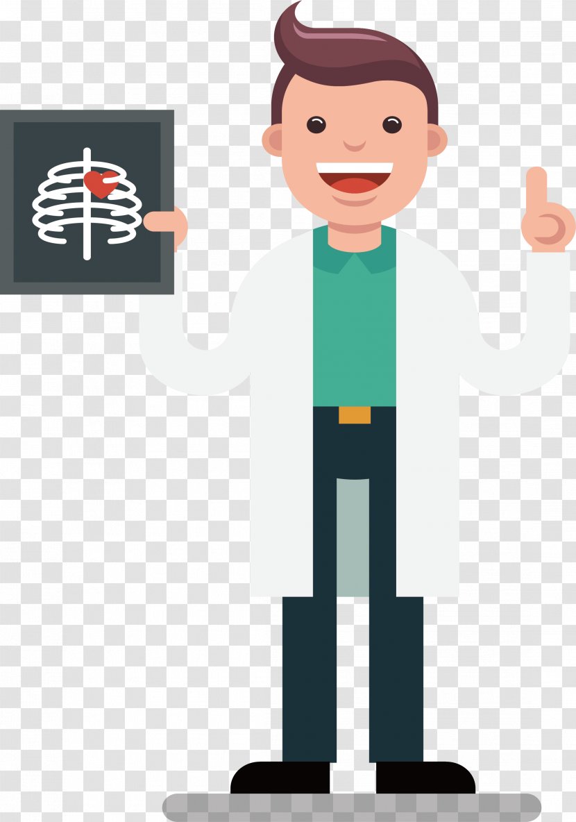 Physician Euclidean Vector Illustration - Frame - A Doctor Who Explains The Condition Transparent PNG