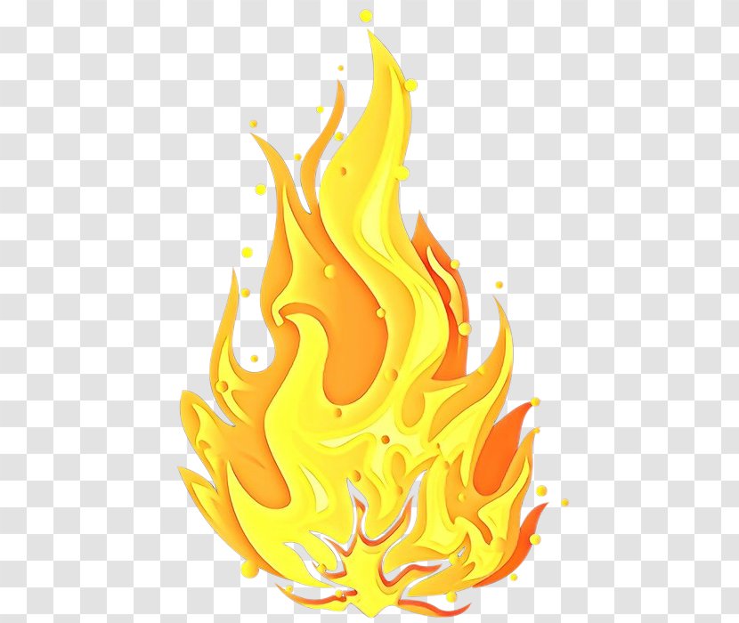 Flame Fire Yellow Transparent PNG