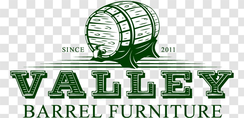 Valley Barrel Furniture Logo Brand - Business - Wine Cask Transparent PNG