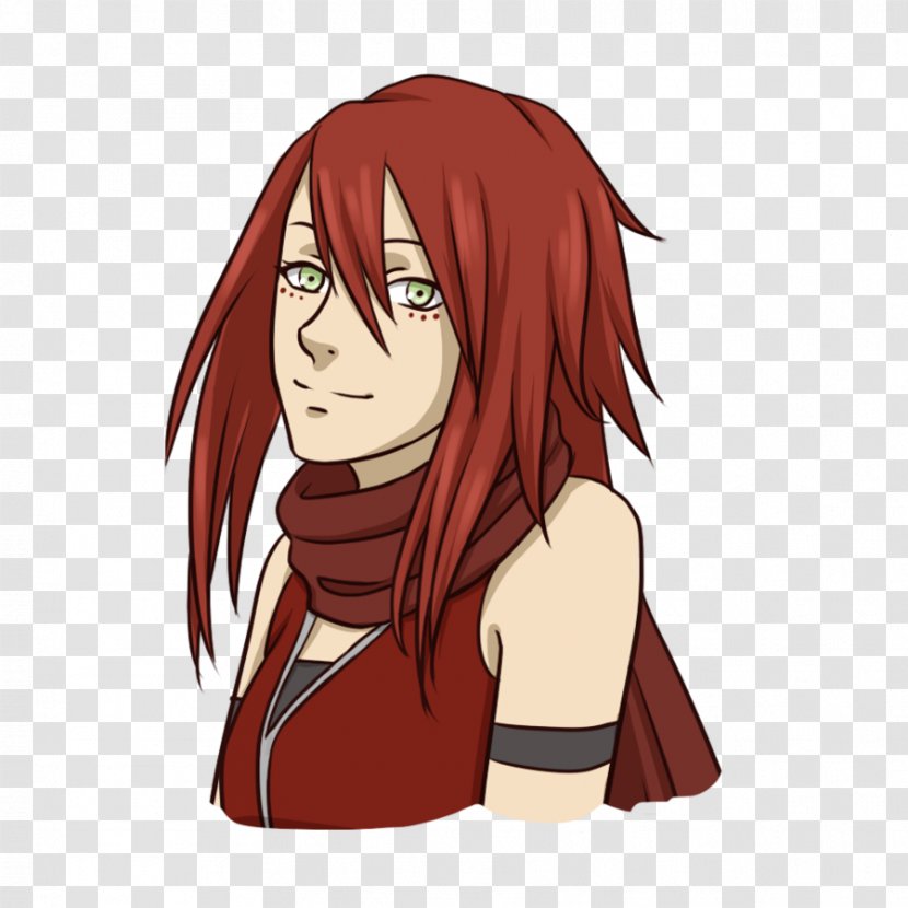 Red Hair Black Coloring Long - Tree Transparent PNG