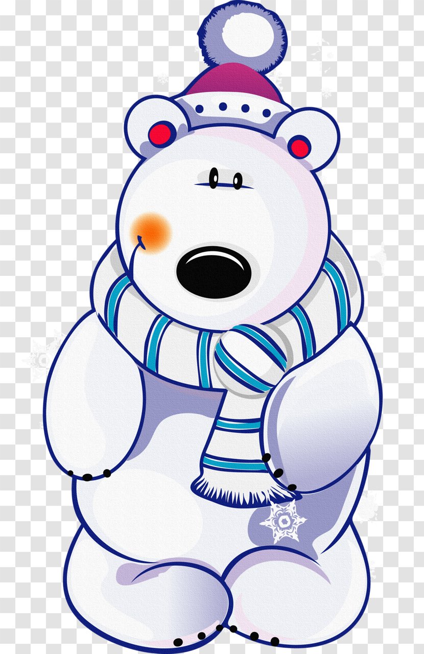 Polar Bear Christmas Cuteness - Frame - Cartoon Transparent PNG