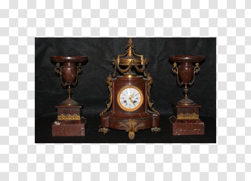 01504 Antique Clock Bronze Lighting Transparent PNG