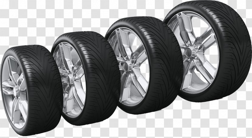 Car Alloy Wheel Tire Illustration - Tread Transparent PNG