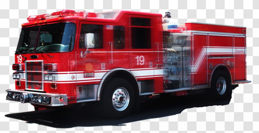 Firefighter Fire Department Engine Alarm System Security Alarms & Systems - Conflagration - Truck Transparent PNG