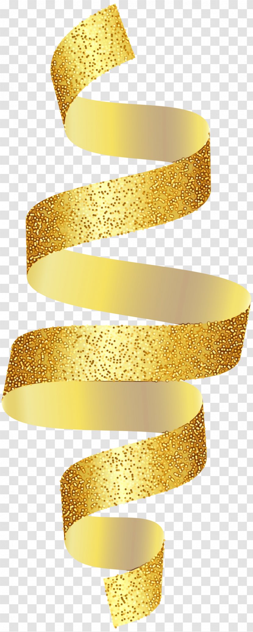 Gold Ribbon - Metal - Jewellery Transparent PNG