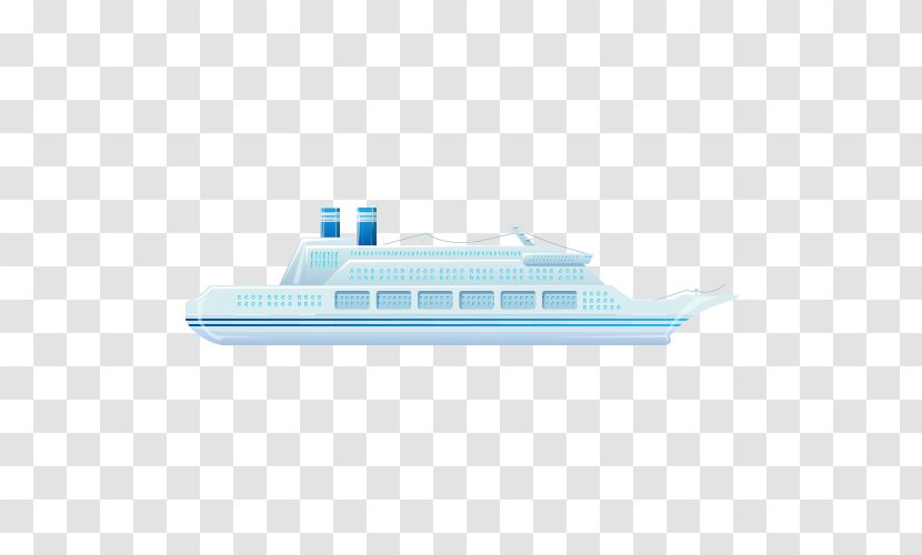 Cruise Ship Material Cargo - Boat - Hand-painted Transparent PNG
