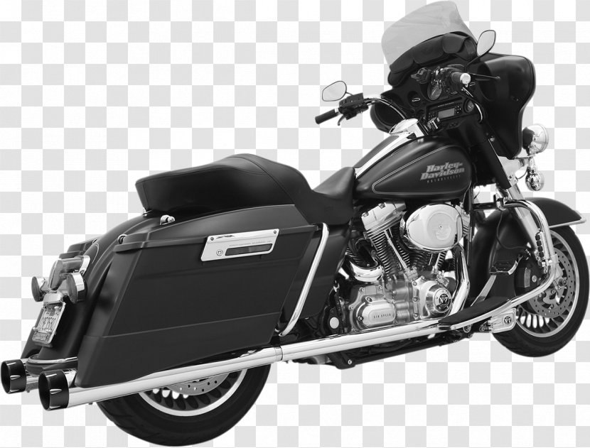 Exhaust System Motorcycle Harley-Davidson Super Glide Muffler - Automotive Tire Transparent PNG