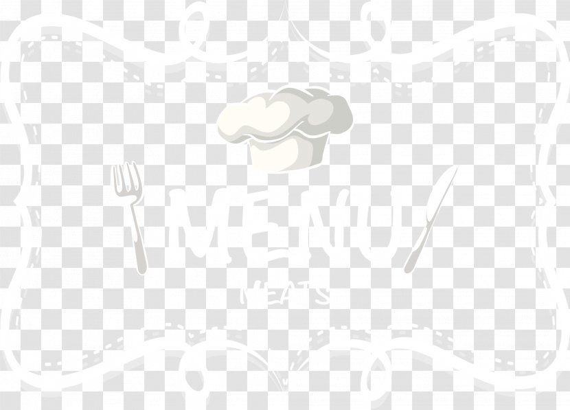White Black Pattern - Rectangle - Chef Dress Up Transparent PNG