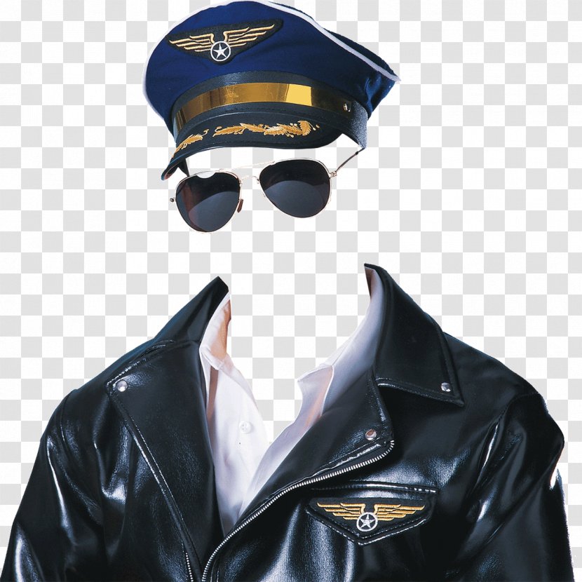 Flight Airplane 0506147919 Pilot In Command Costume - Leather Helmet Transparent PNG