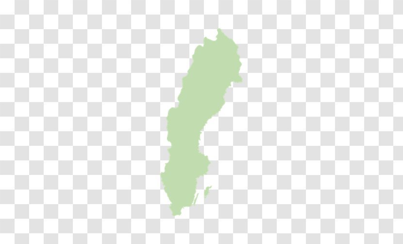 Blank Map Sweden - Green Transparent PNG