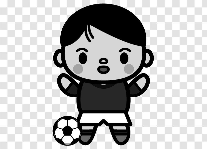 Black And White Football Monochrome Painting Clip Art - Cartoon Transparent PNG