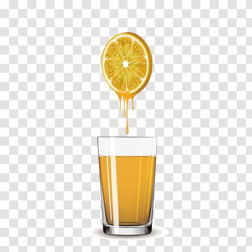 Orange Juice Lemon - Scalable Vector Graphics Transparent PNG
