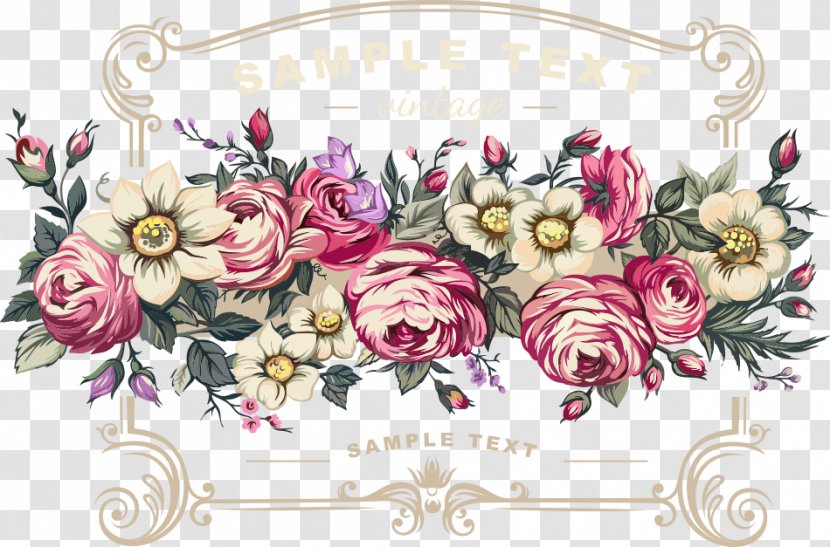 Wedding Invitation Flower Rose - Cut Flowers - Vector Romantic Transparent PNG