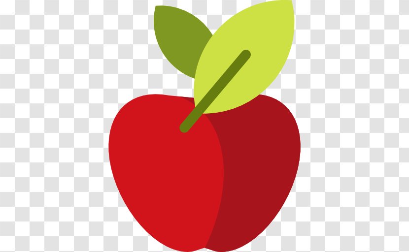 Apple Auglis Icon - Red - Cartoon Transparent PNG