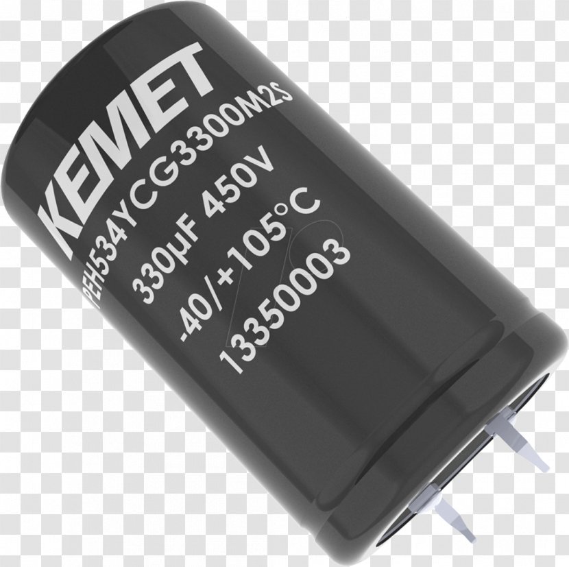 Electronics Accessory Aluminum Electrolytic Capacitor KEMET Corporation Aluminium - Symbol Transparent PNG