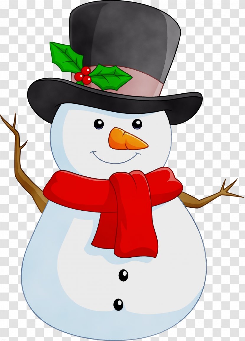 Snowman - Cartoon Transparent PNG