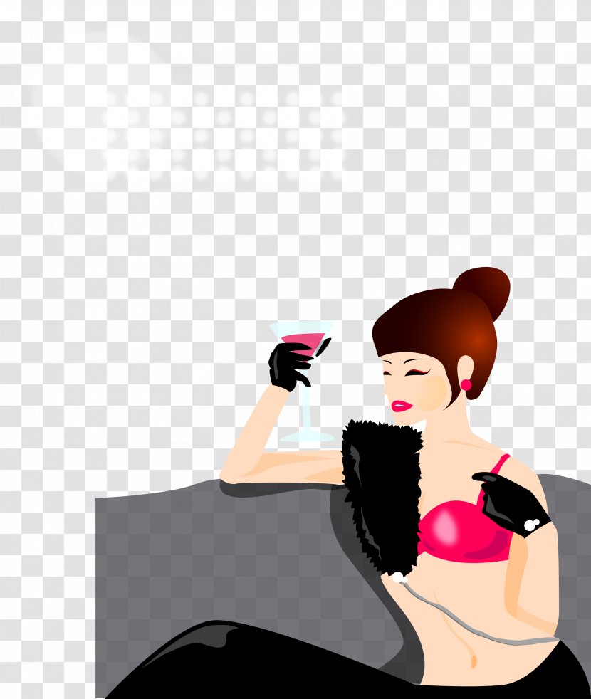 Party Carnival Nightclub - Flower - A Woman Sitting On The Couch Transparent PNG